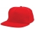 Brushed honkbal cap rood