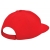 Brushed honkbal cap rood