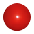 Kleine plastic bal 16 cm - druk op 1 positie rood