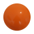 Kleine plastic bal 16 cm - druk op 1 positie oranje