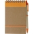Eco notitieboekje (A6) met balpen oranje