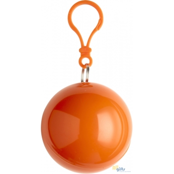Afbeelding van relatiegeschenk:PVC poncho in een plastic bal met karabijnhaak.