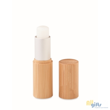 Afbeelding van relatiegeschenk:Lippenbalsem in bamboe tube