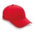 Baseballcap met verstelbare sluiting rood