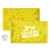 Creditcard mintdispenser met ca. 8 gr. mintje geel