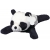 Knuffel 'panda' zwart/wit