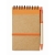 Ringband notitieblok (A6) met balpen oranje