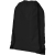 Oriole premium polyester gymtas zwart