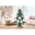 Houten kerstboom met decoratie groen