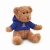 Knuffel Teddybeer met sweatshirt blauw