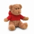 Knuffel Teddybeer met sweatshirt rood
