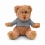 Knuffel Teddybeer met sweatshirt grijs