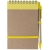 Eco notitieboekje (A6) met balpen geel