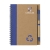 Eco notitieboekje (ca. A5) met balpen donkerblauw