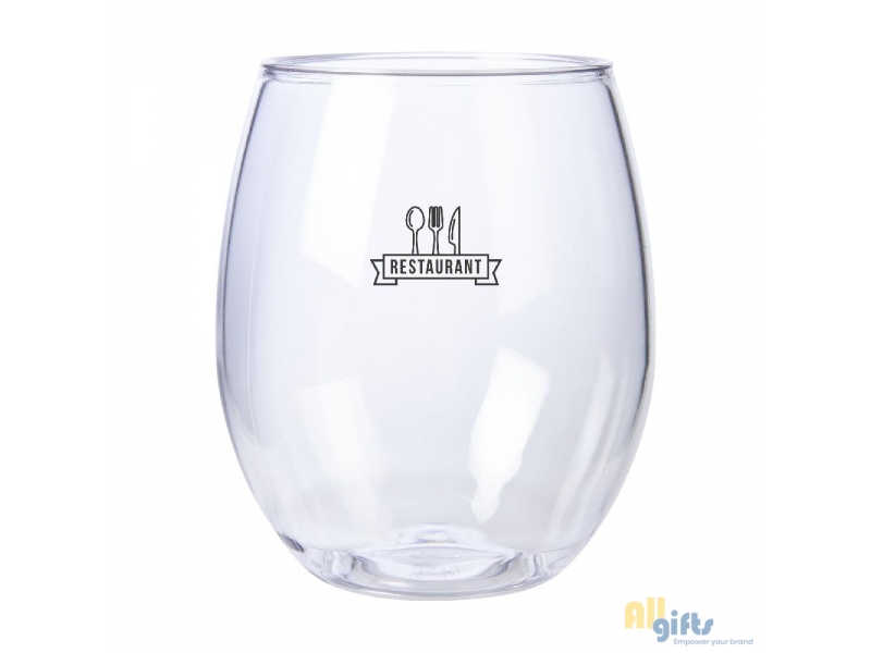 water-/wijnglas (300 ml) onbedrukte en bedrukt relatiegeschenken