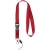 Sagan keycord met gesp en telefoonhouder rood