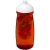 H2O Active® Pulse 600 ml bidon en infuser met koepeldeksel Transparant rood/ Wit
