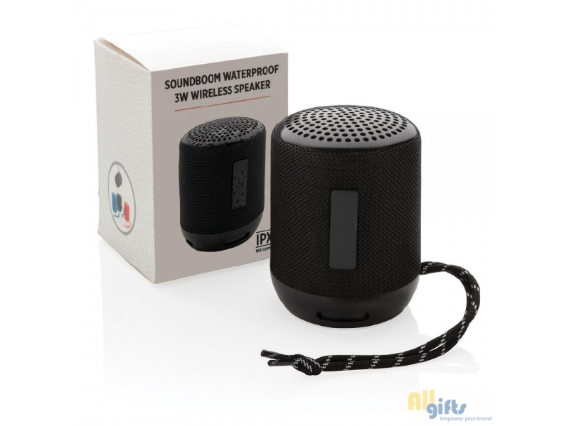 schakelaar vergeven Ontrouw Soundboom IPX4 waterdichte 3W draadloze speaker - onbedrukte en bedrukt  relatiegeschenken