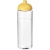 H2O Vibe sportfles met koepeldeksel (850 ml) transparant/ geel
