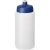 Baseline® Plus grip 500 ml sportfles met sportdeksel transparant/ blauw