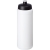 Baseline® Plus grip 750 ml sportfles met sportdeksel wit/ zwart