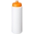 Baseline® Plus grip 750 ml sportfles met sportdeksel wit/ oranje