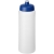 Baseline® Plus grip 750 ml sportfles met sportdeksel transparant/ blauw