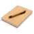 A5 Bamboe notitieboek & pen set bruin