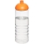 H2O Treble sportfles (750 ml) transparant/ oranje
