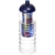 H2O Treble drinkfles en infuser (750 ml) transparant/ blauw