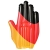 Opblaasbare zwaaiende hand Duitsland German-Style