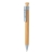 Bamboe pen met tarwestro clip blauw