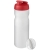 Baseline® Plus 650 ml sportfles met shaker bal Rood/ Frosted transparant