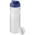 Baseline® Plus 650 ml sportfles met shaker bal Blauw/ Frosted transparant