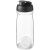 H2O Active® Pulse 600 ml sportfles met shaker bal Zwart/ Transparant