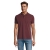 PERFECT HEREN Polo 180g heather oxblood