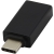 ADAPT aluminium USB-C naar USB-A 3.0 adapter zwart