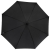 Fontana 23" automatische paraplu met carbon look en gebogen handvat zwart