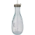 Gerecyclede glazen fles met rietje (600 ml) transparant