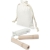 Denise houten springtouw in een katoenen zak Gebroken wit/Hout
