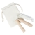 Denise houten springtouw in een katoenen zak Gebroken wit/Hout