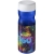 H2O sportfles met schroefdeksel (650 ml) blauw/wit