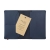 Recycled Leather paspoorthoesje donkerblauw