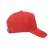 Baseball cap van biologisch katoen rood