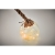 Glazen kerstbal LED-lampje transparant