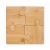 Set van 4 puzzel onderzetters hout