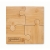 Set van 4 puzzel onderzetters hout
