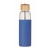 Glazen fles in pouch (500 ml) royal blauw