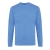Iqoniq Denali gerecycled katoen sweater ongeverfd heather blue