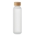 Matglazen fles (500 ml) transparant wit